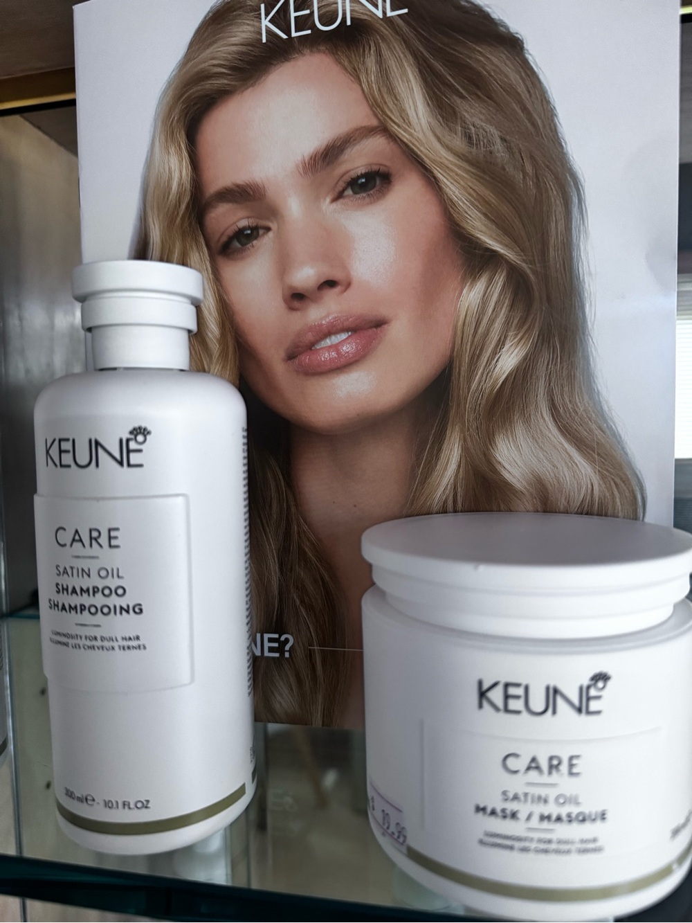 Keune Care Satin Oil Shampoo & Mask Duo - White